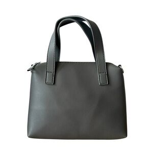 5/$25 Madison West small gray handheld satchel with option to add strap